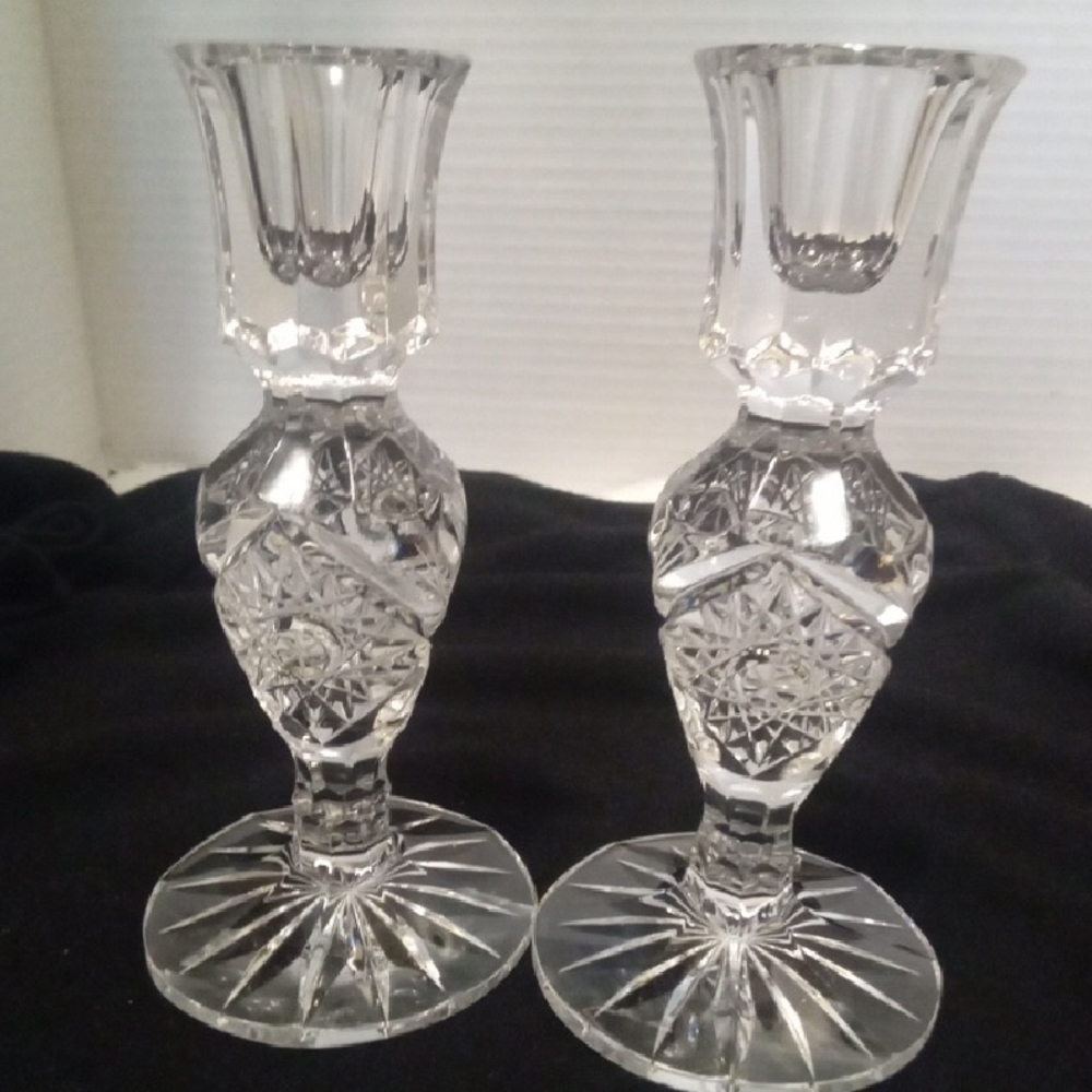 Elegant Bohiem Crystal Candle Holders